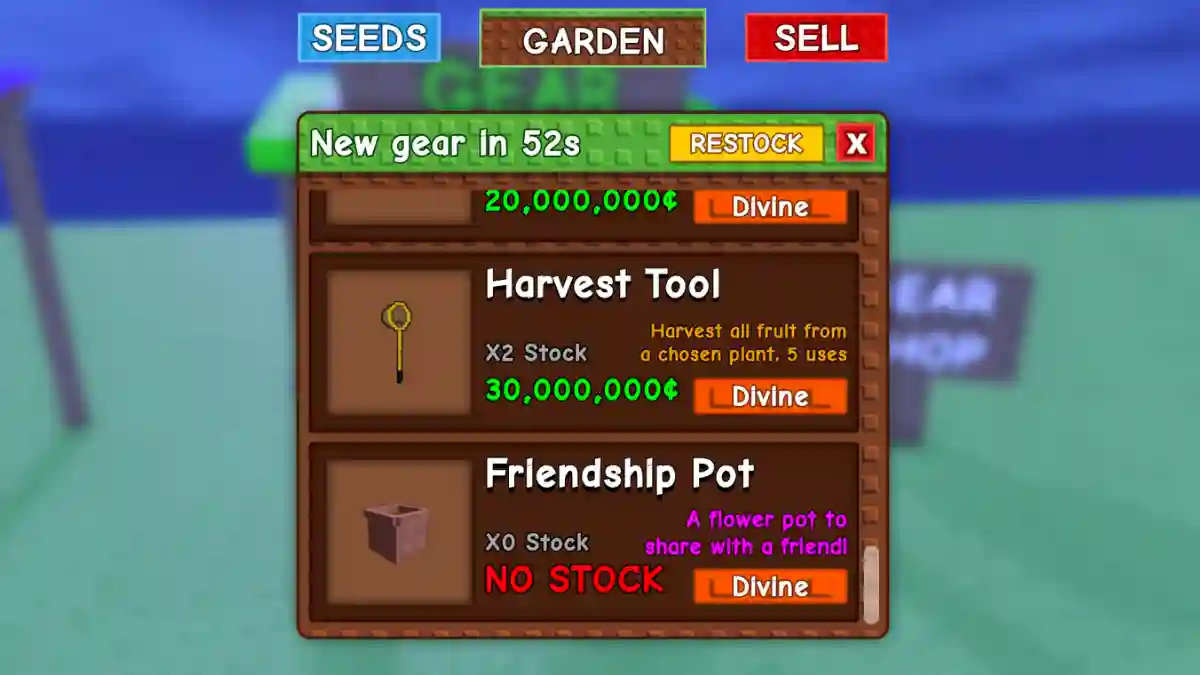 Friendship Pot in Grow a Garden