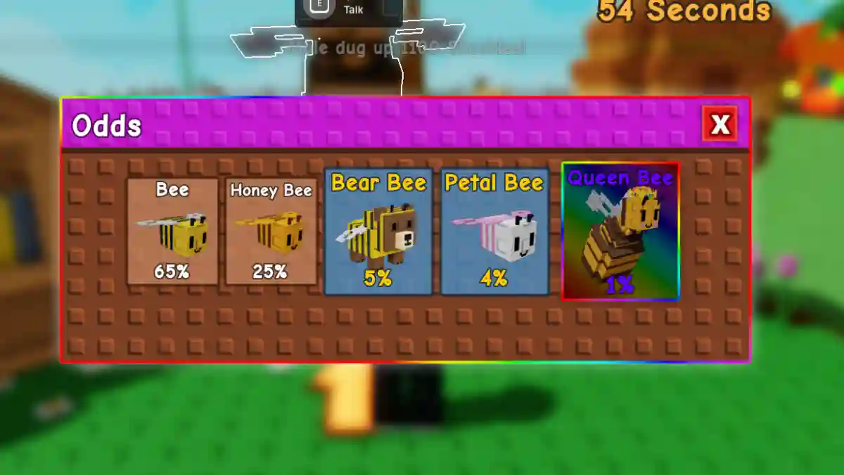 What does the Queen Bee do in Grow a Garden